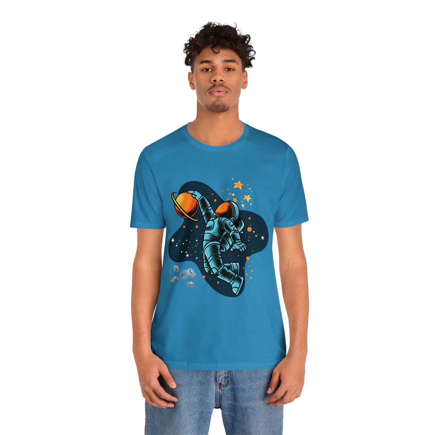 Astronaut Dunking On Saturn - Graphic T Shirt For Men and Women