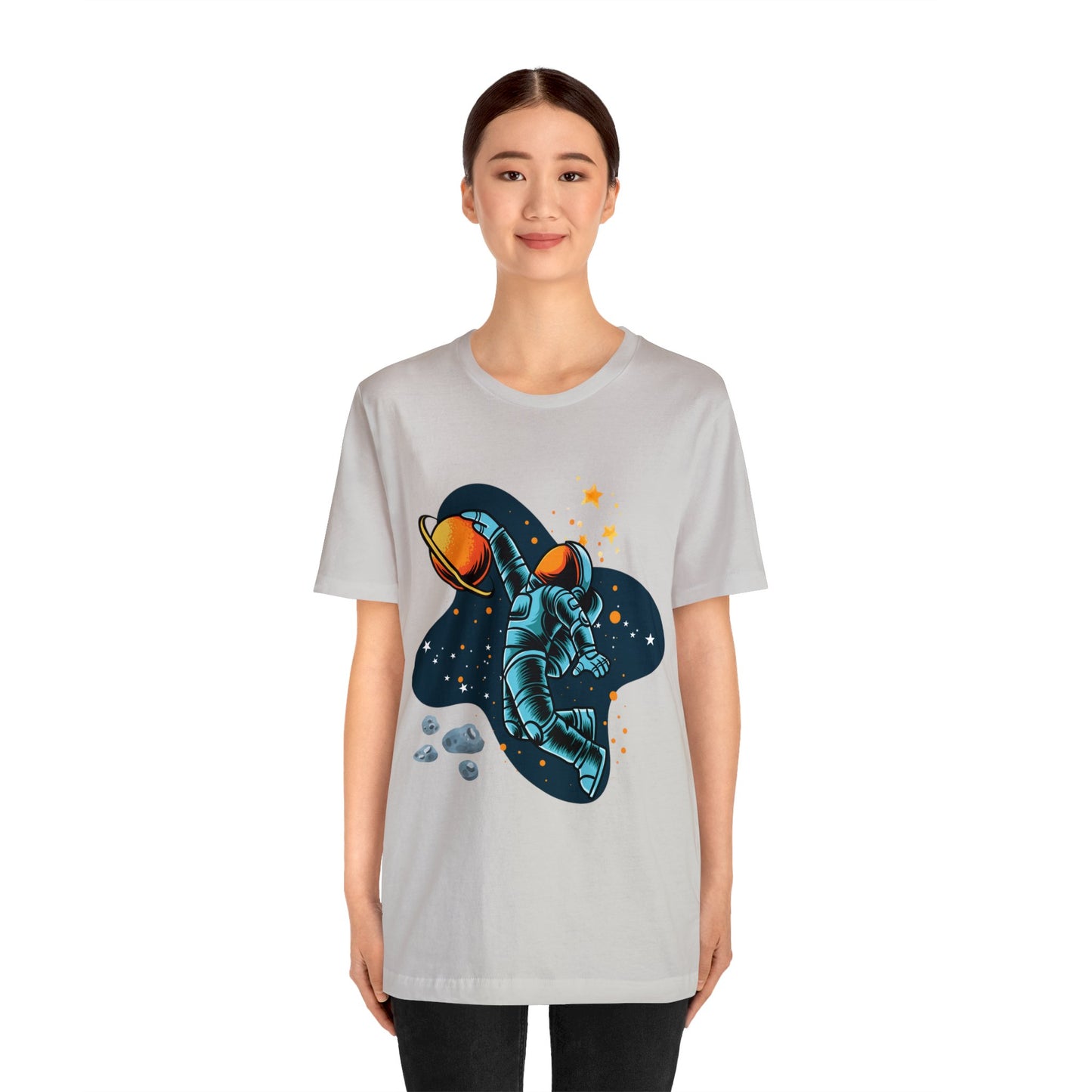 Astronaut Dunking On Saturn - Graphic T Shirt For Men and Women