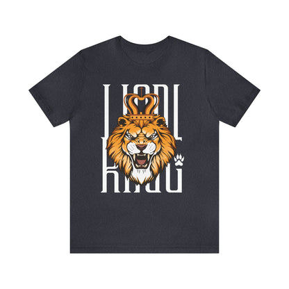 I Am King - Lion With A Crown - Graphic T Shirt For Men