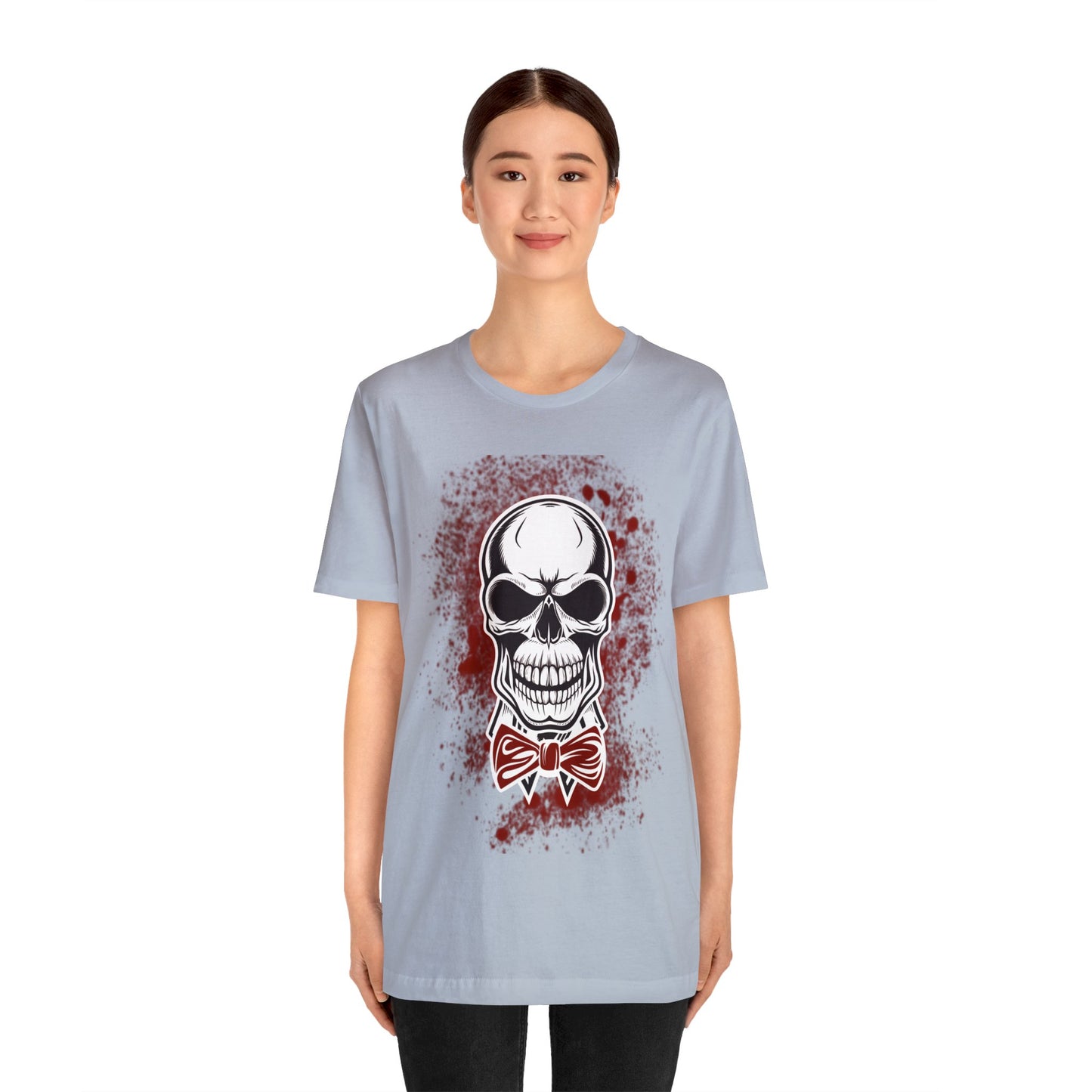 Skull with BowTie - Graphic T Shirt For Men and Women