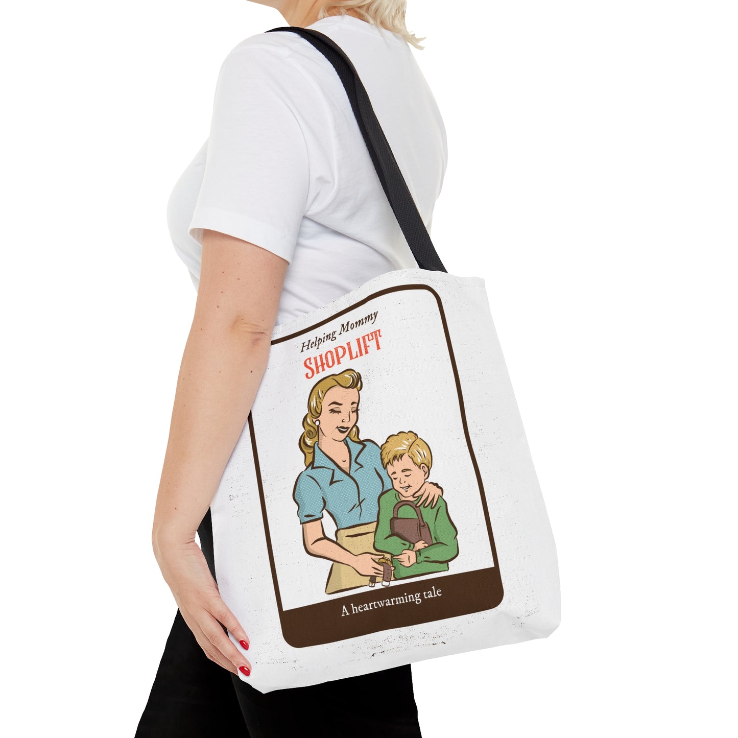 Helping Mommy Shoplift - Funny Tote Bag