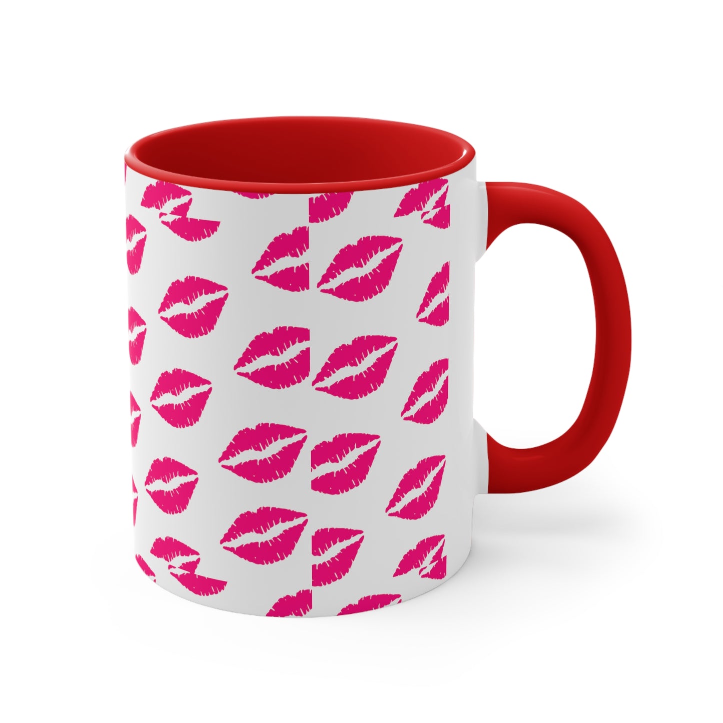 Kisses Accent Coffee Mug For Coffee Lovers, 11oz