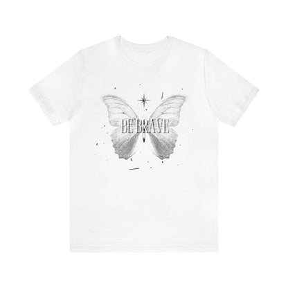 Be Brave With Butterfly - Graphic T Shirt for Women