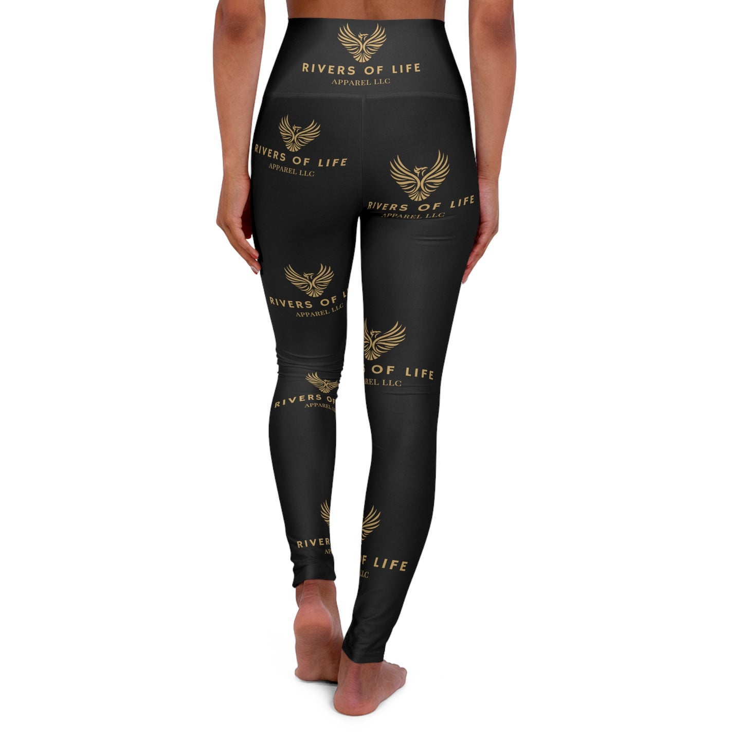 Rivers Of Life - High Waisted Yoga Leggings (AOP)