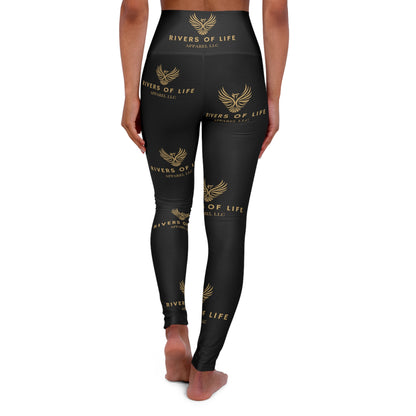 Rivers Of Life - High Waisted Yoga Leggings (AOP)