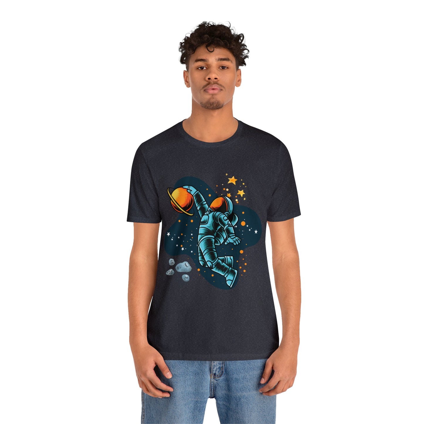 Astronaut Dunking On Saturn - Graphic T Shirt For Men and Women