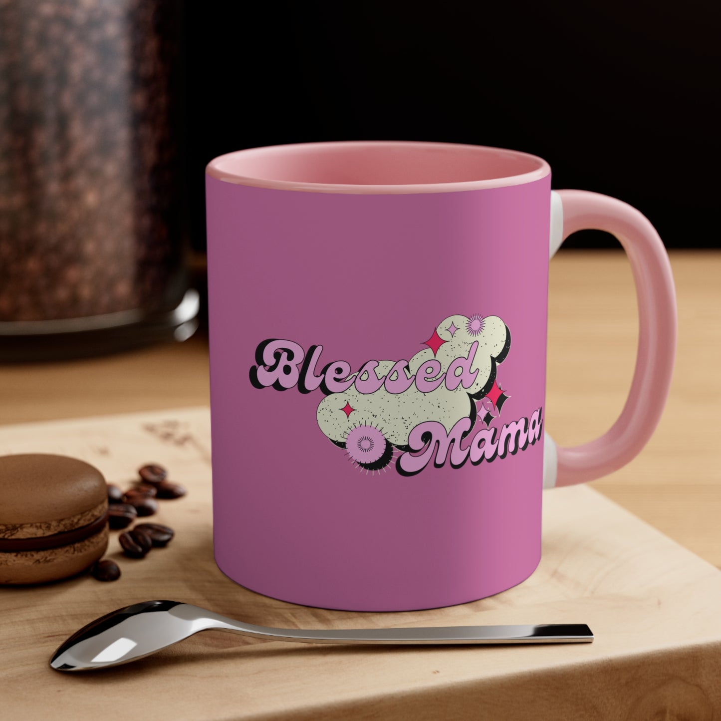 Blessed Mama - Mothers Day Accent Coffee Mug, 11oz