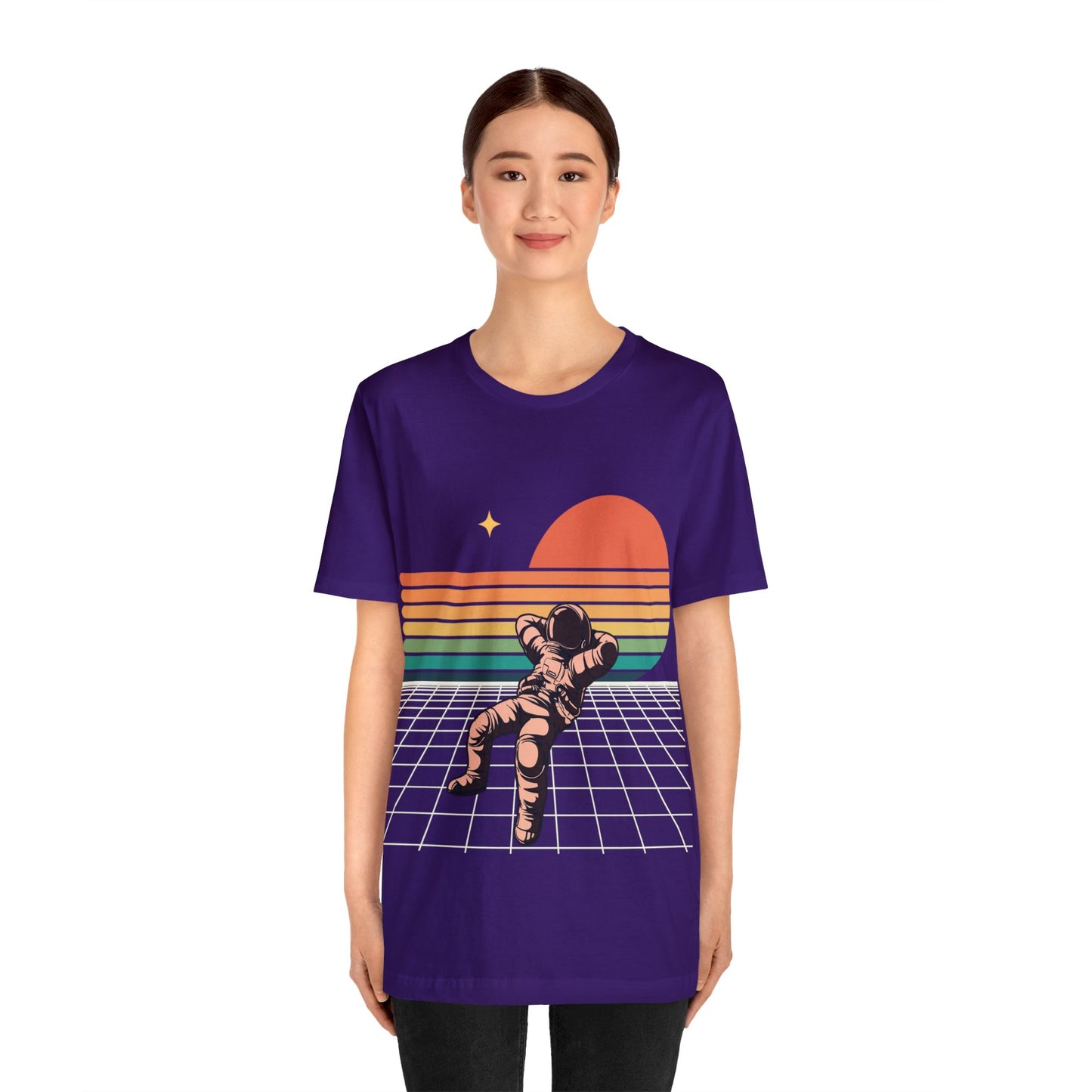 Astronaut Chilling On Sunset - Graphic T Shirt For Men and Women