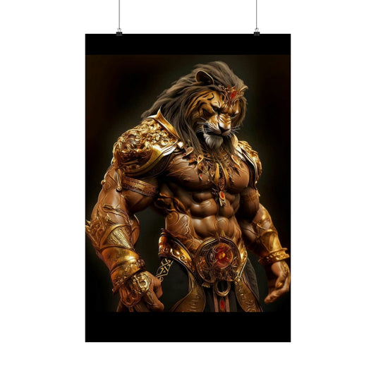 Battle Lion - Matte Vertical Posters