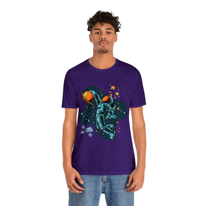 Astronaut Dunking On Saturn - Graphic T Shirt For Men and Women