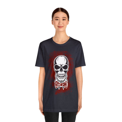 Skull with BowTie - Graphic T Shirt For Men and Women