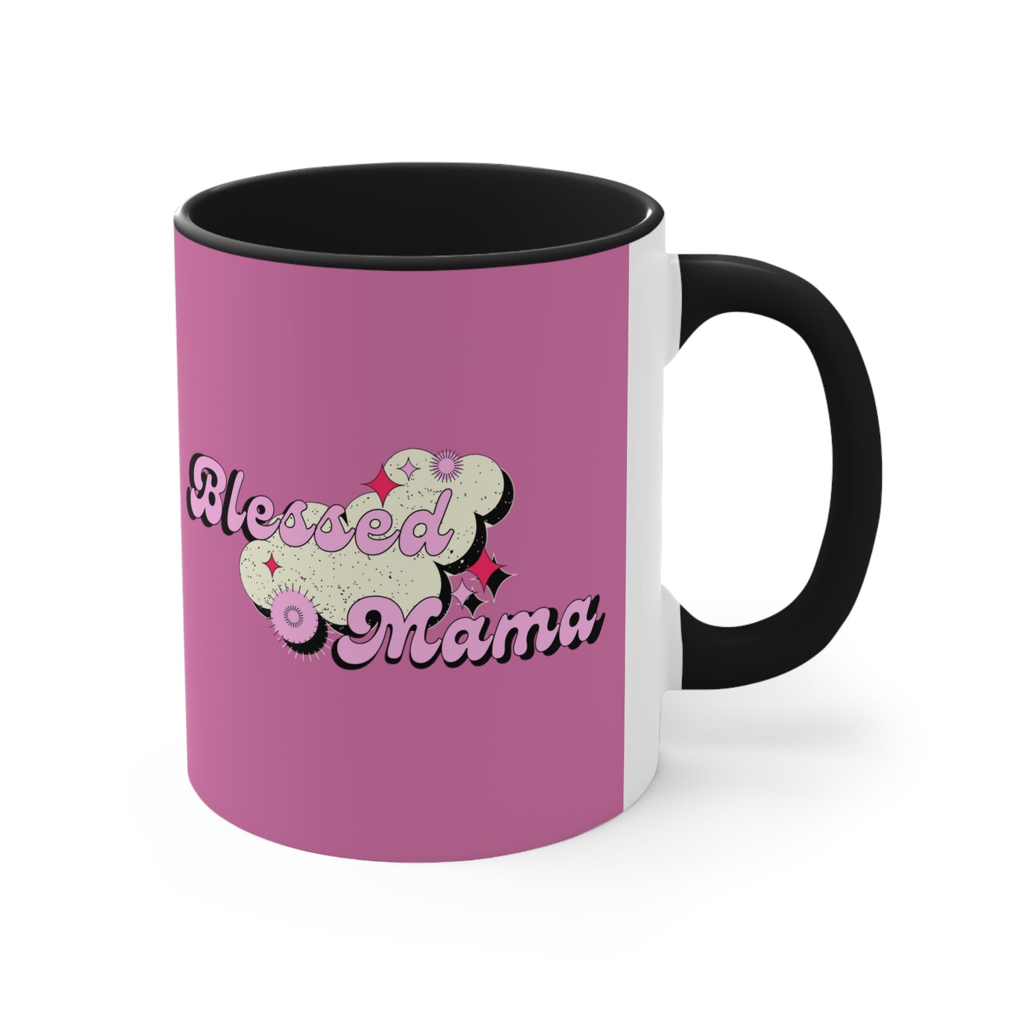 Blessed Mama - Mothers Day Accent Coffee Mug, 11oz