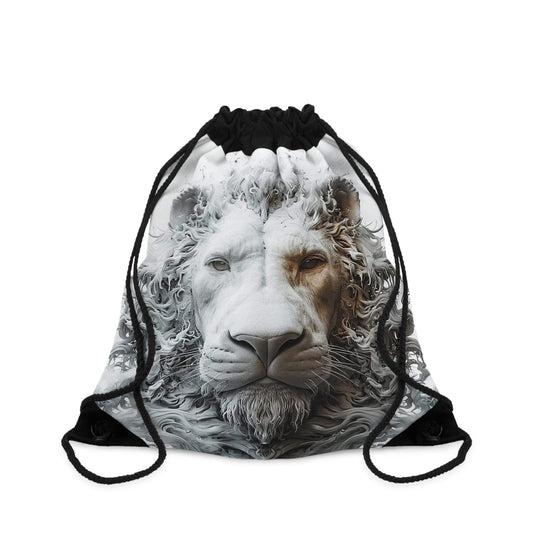 Swaggy Snow White Lion - Drawstring Bag