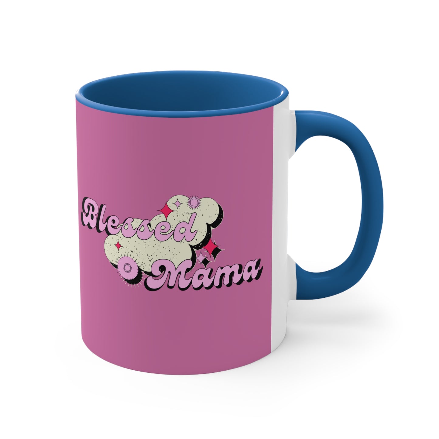 Blessed Mama - Mothers Day Accent Coffee Mug, 11oz