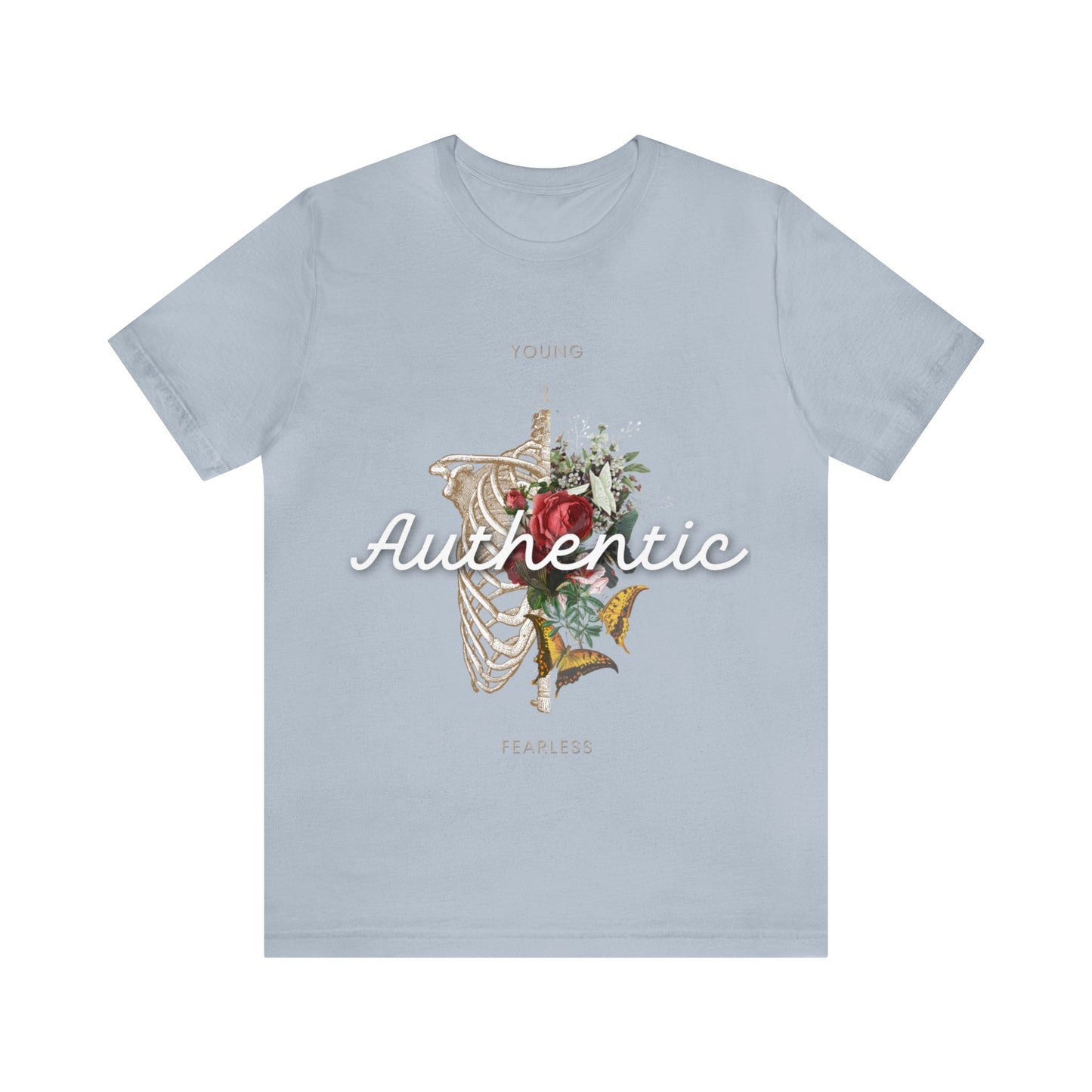 Young, Authentic, Fearless - Graphic T Shirt For Men and Women