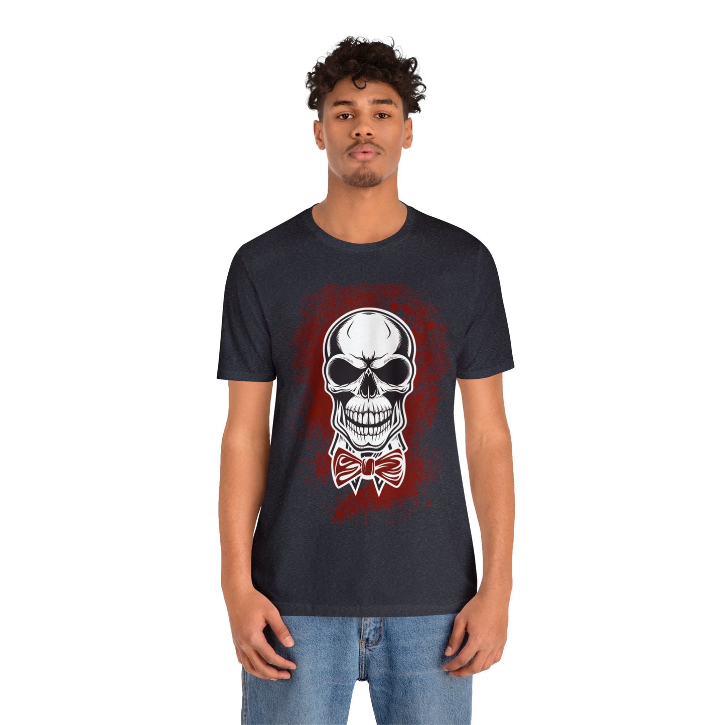 Skull with BowTie - Graphic T Shirt For Men and Women