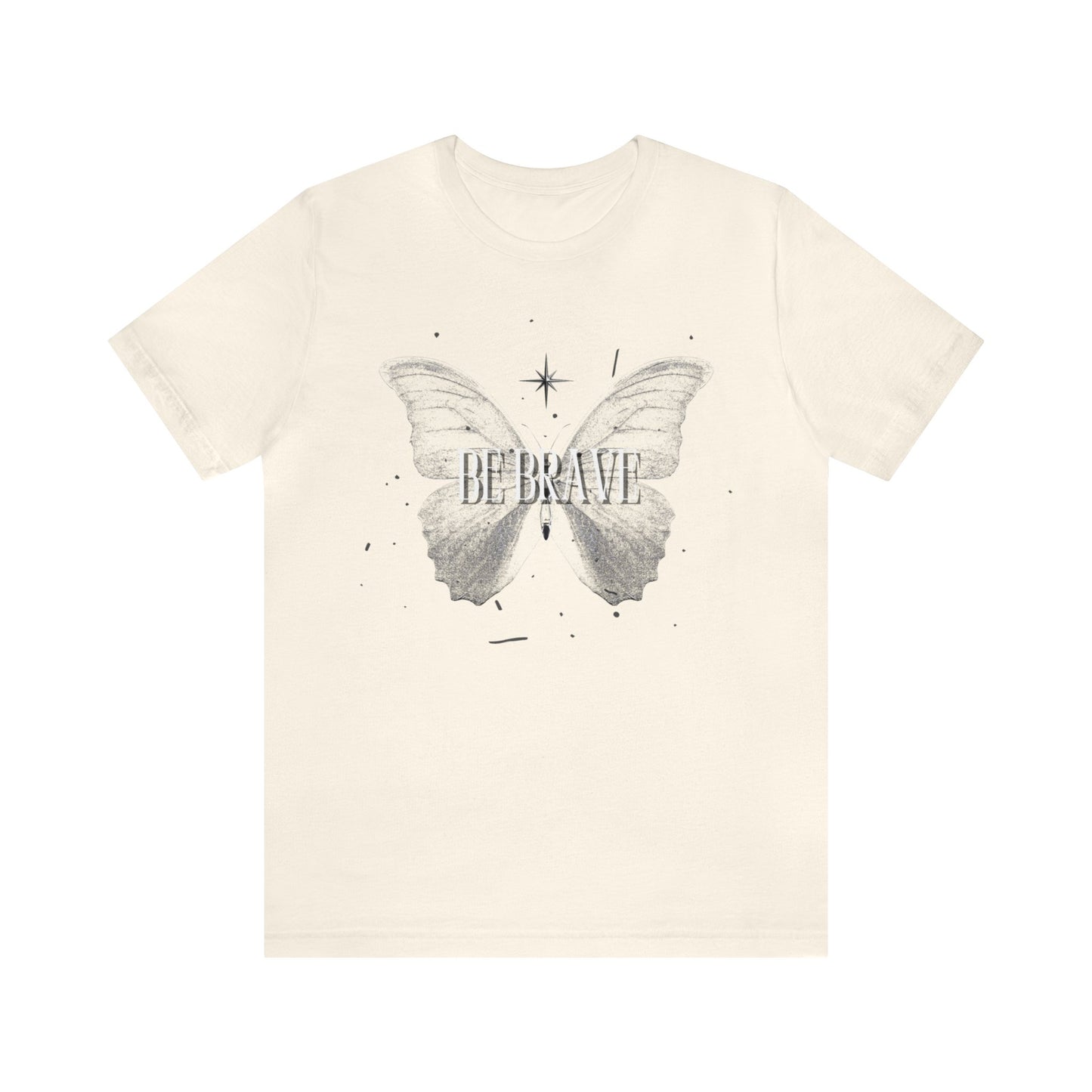 Be Brave With Butterfly - Graphic T Shirt for Women