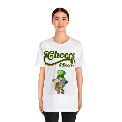 St Patricks Day "Cheers and Beers", Funny St. Patricks Day Shirt, Leperechaun, Gnome