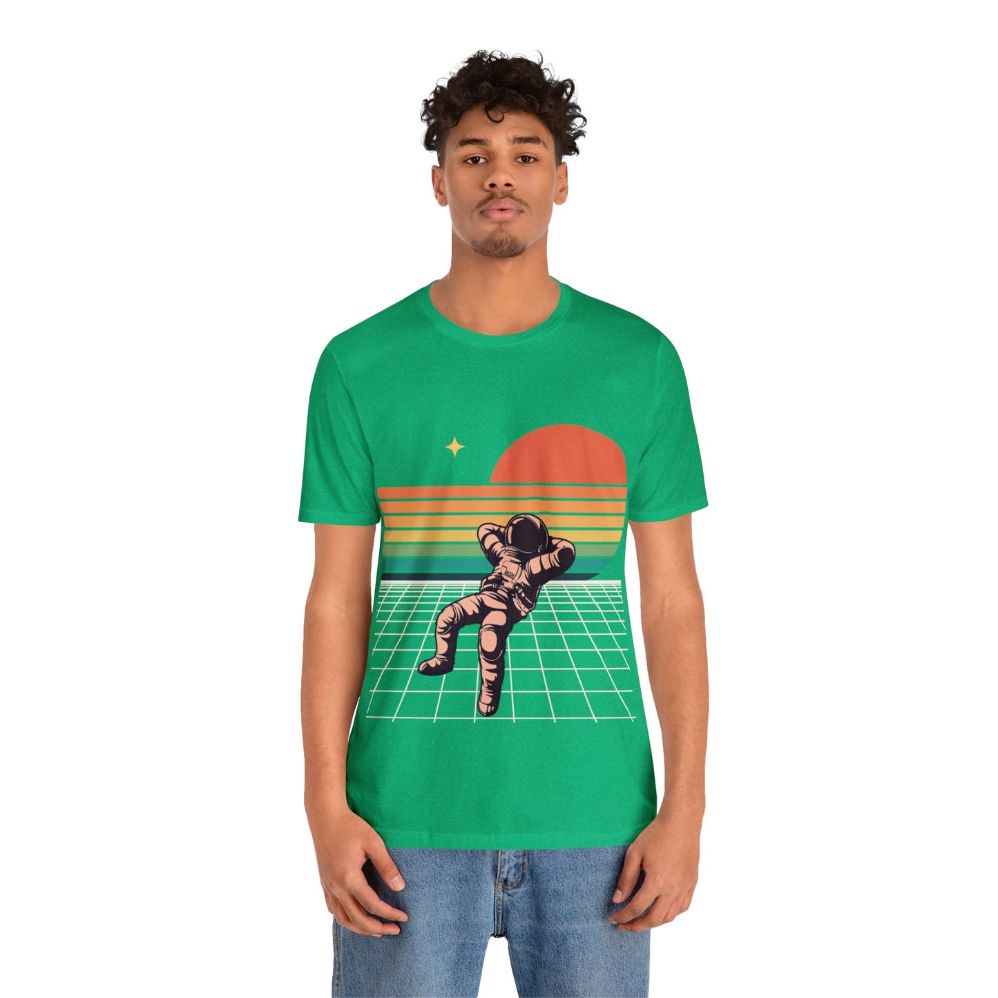 Astronaut Chilling On Sunset - Graphic T Shirt For Men and Women