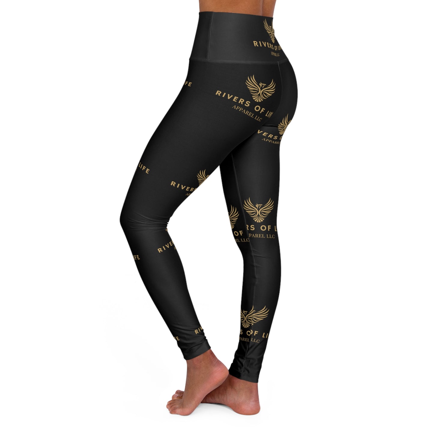 Rivers Of Life - High Waisted Yoga Leggings (AOP)