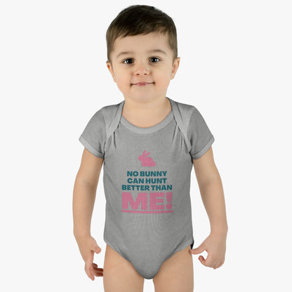 Cute Happy Easter Day, No Bunny Can Hunt Better Than Me Kids Shirt