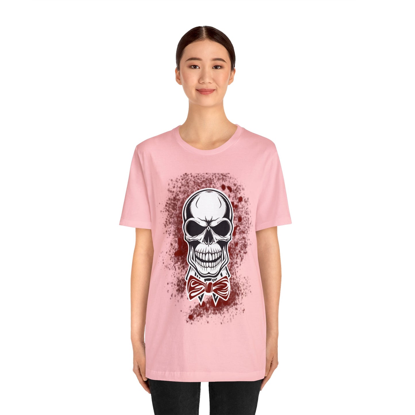 Skull with BowTie - Graphic T Shirt For Men and Women