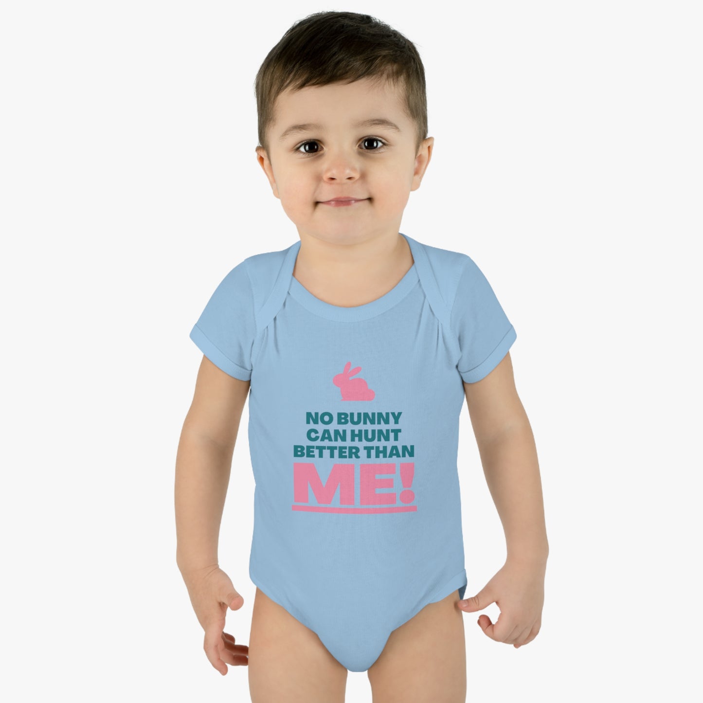 Cute Happy Easter Day, No Bunny Can Hunt Better Than Me Kids Shirt