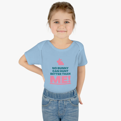 Cute Happy Easter Day, No Bunny Can Hunt Better Than Me Kids Shirt