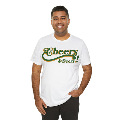 St Patricks Day - "Cheers and Beers", St Patricks day drinking t-shirt, Irish Pub Shirt, Drinking Shirt