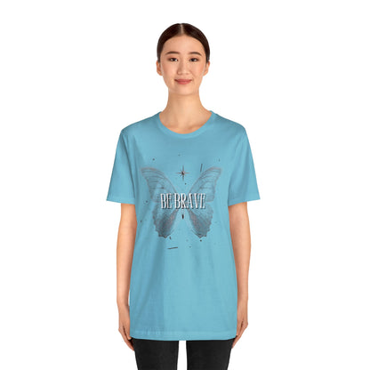 Be Brave With Butterfly - Graphic T Shirt for Women