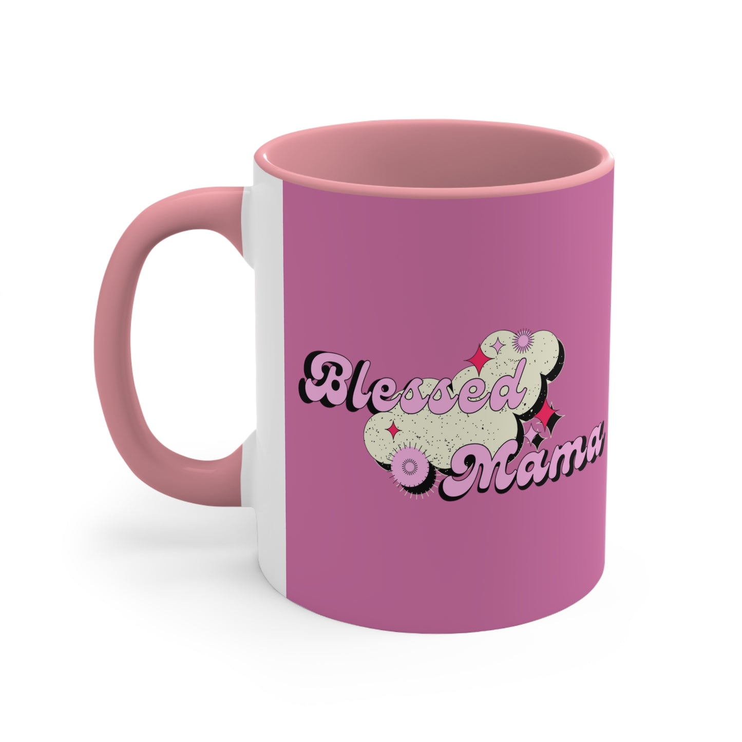Blessed Mama - Mothers Day Accent Coffee Mug, 11oz