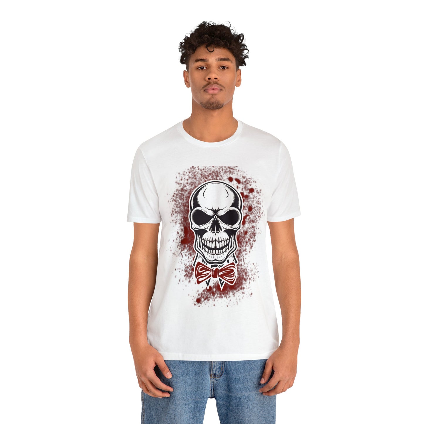 Skull with BowTie - Graphic T Shirt For Men and Women