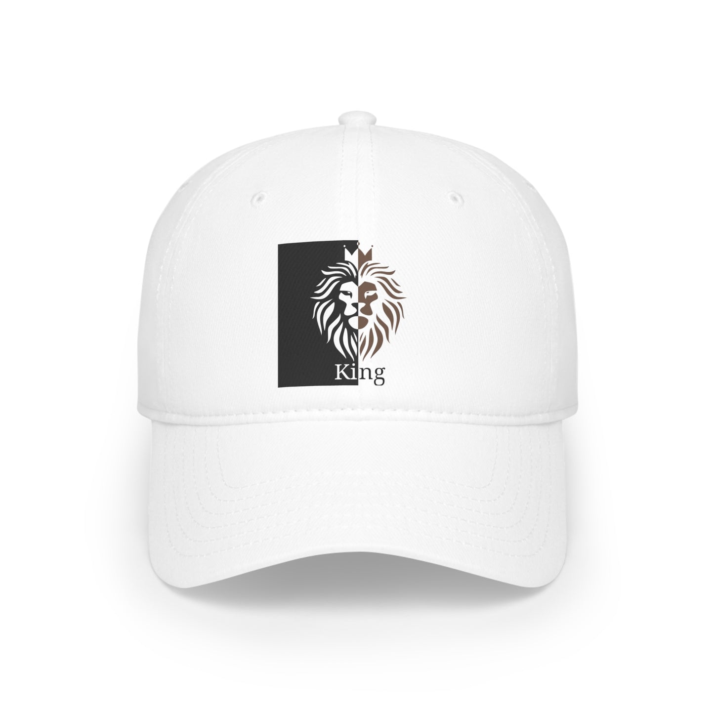 King - Lion With Crown - Low Profile Baseball Cap