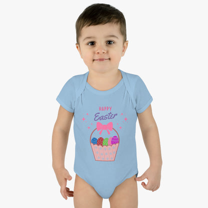 Cute Happy Easter Day Easter Egg Basket Kids Shirt