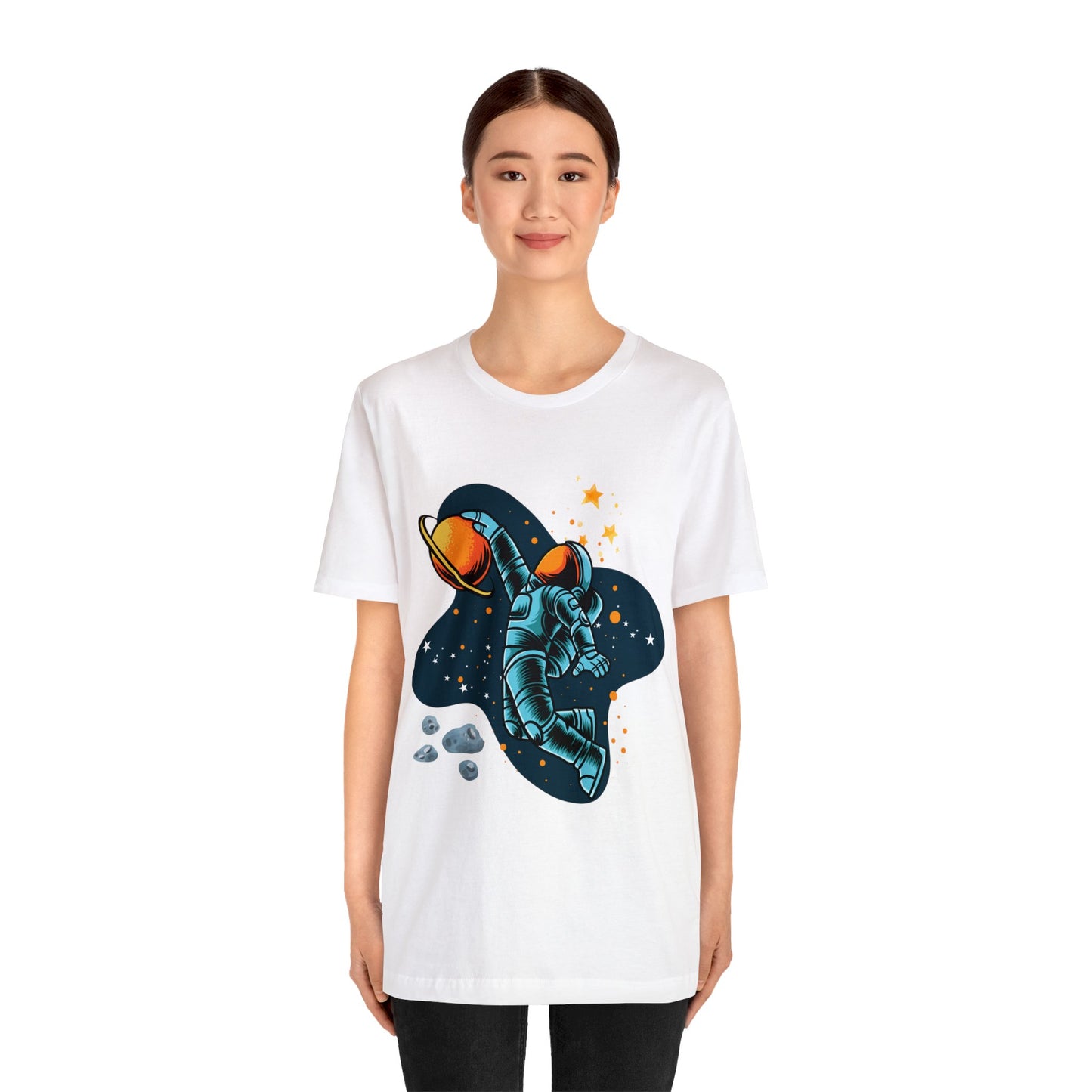 Astronaut Dunking On Saturn - Graphic T Shirt For Men and Women