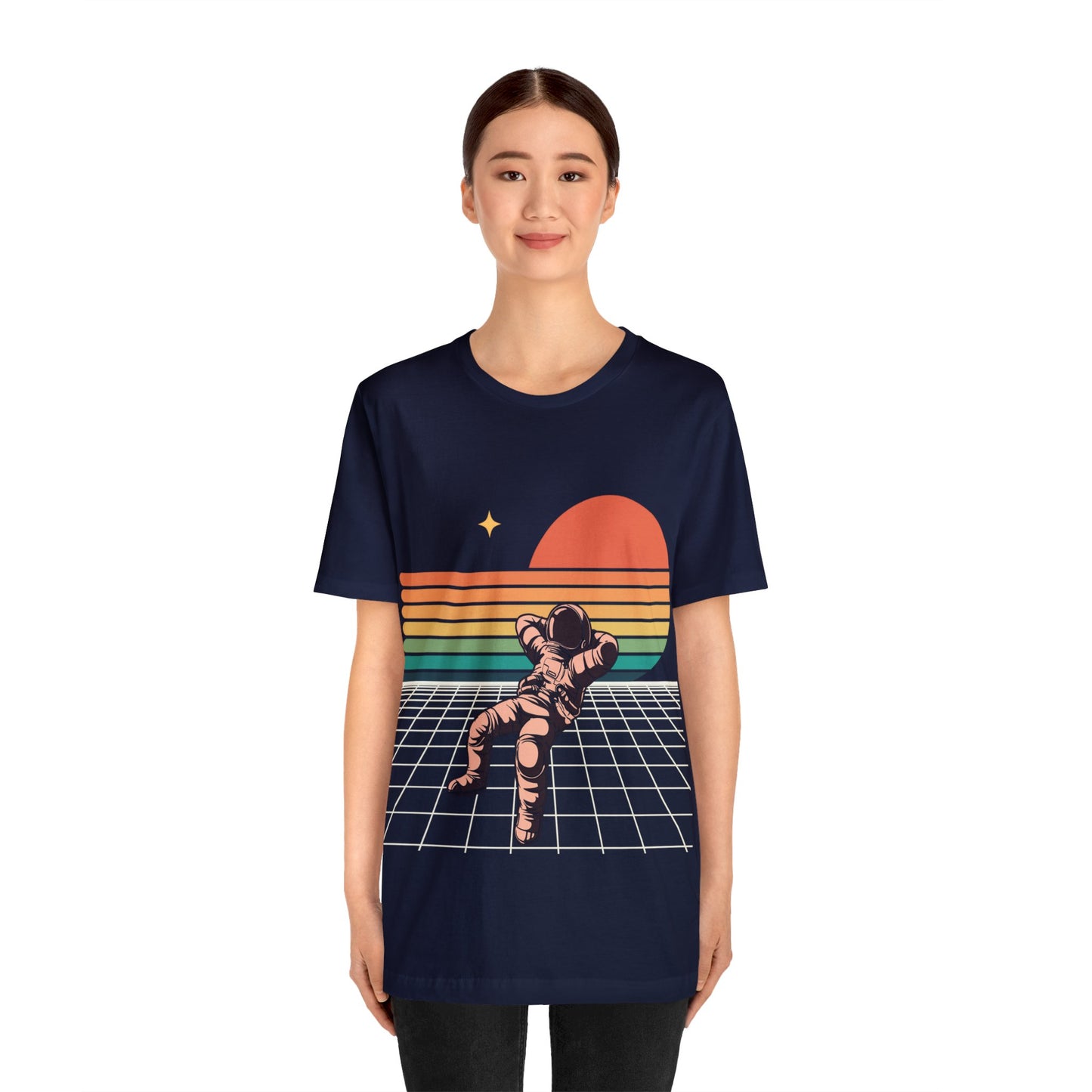 Astronaut Chilling On Sunset - Graphic T Shirt For Men and Women