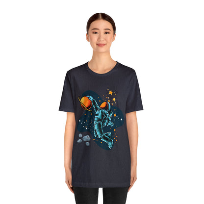 Astronaut Dunking On Saturn - Graphic T Shirt For Men and Women