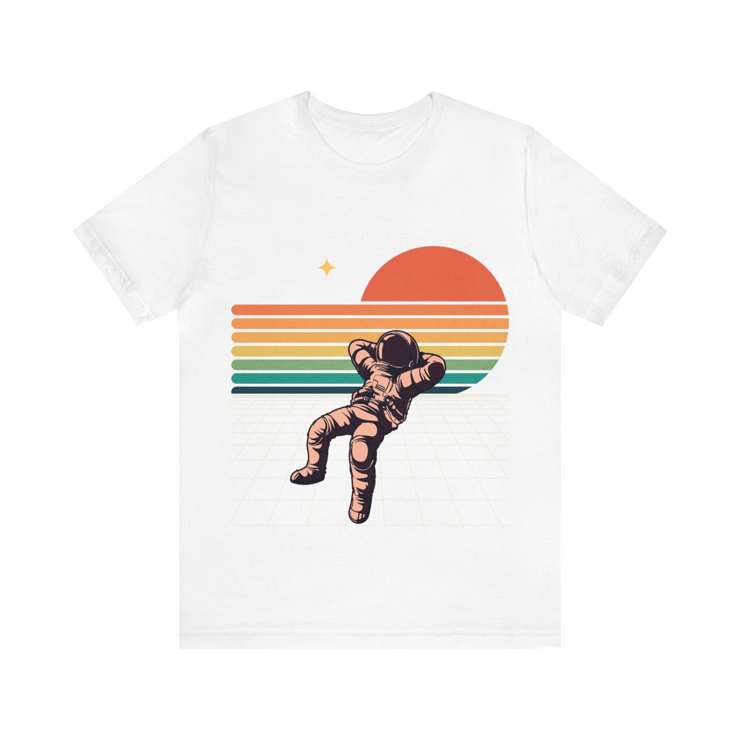 Astronaut Chilling On Sunset - Graphic T Shirt For Men and Women