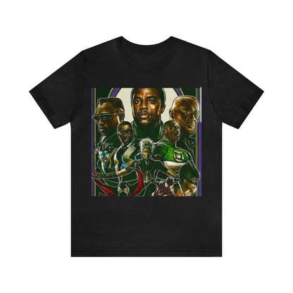 Iconic Black Super Hero Graphic T Shirt