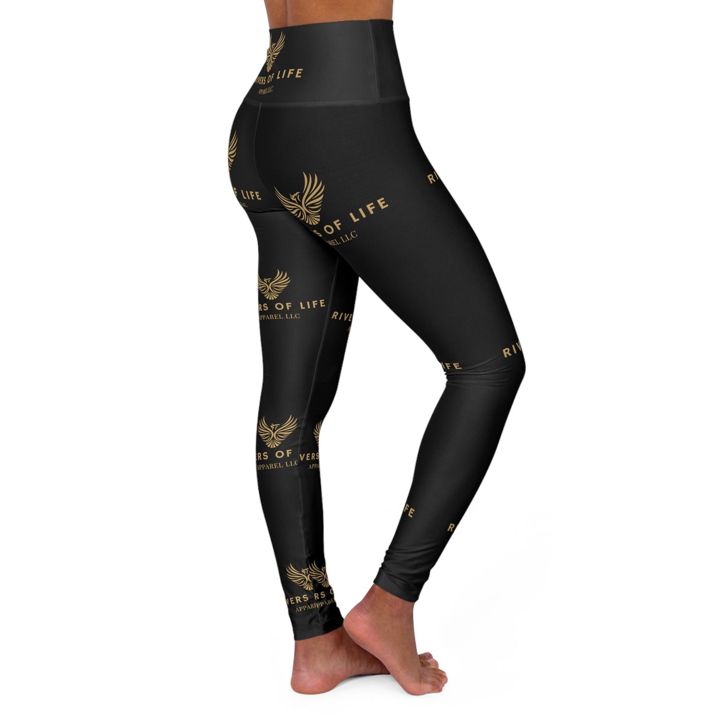 Rivers Of Life - High Waisted Yoga Leggings (AOP)