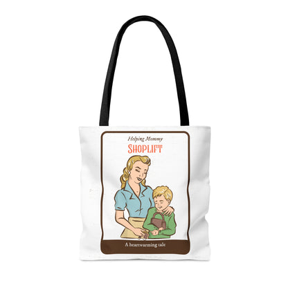 Helping Mommy Shoplift - Funny Tote Bag