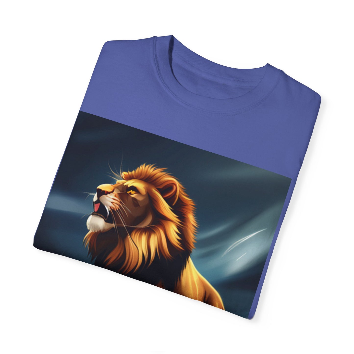 The King - Graphic Lion T-Shirt Garment-Dyed T-shirt