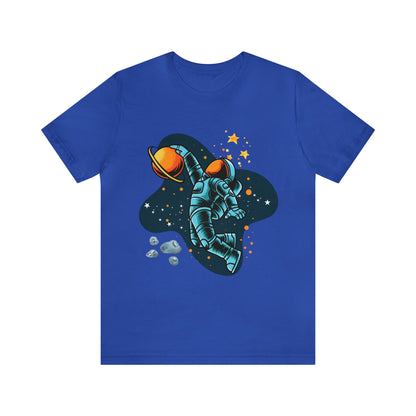 Astronaut Dunking On Saturn - Graphic T Shirt For Men and Women