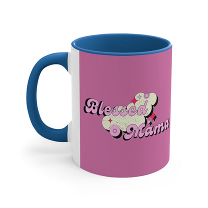 Blessed Mama - Mothers Day Accent Coffee Mug, 11oz