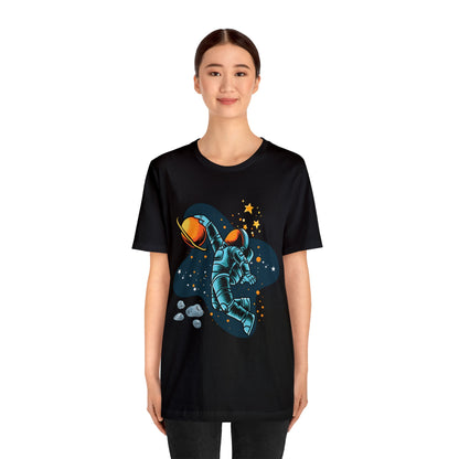 Astronaut Dunking On Saturn - Graphic T Shirt For Men and Women