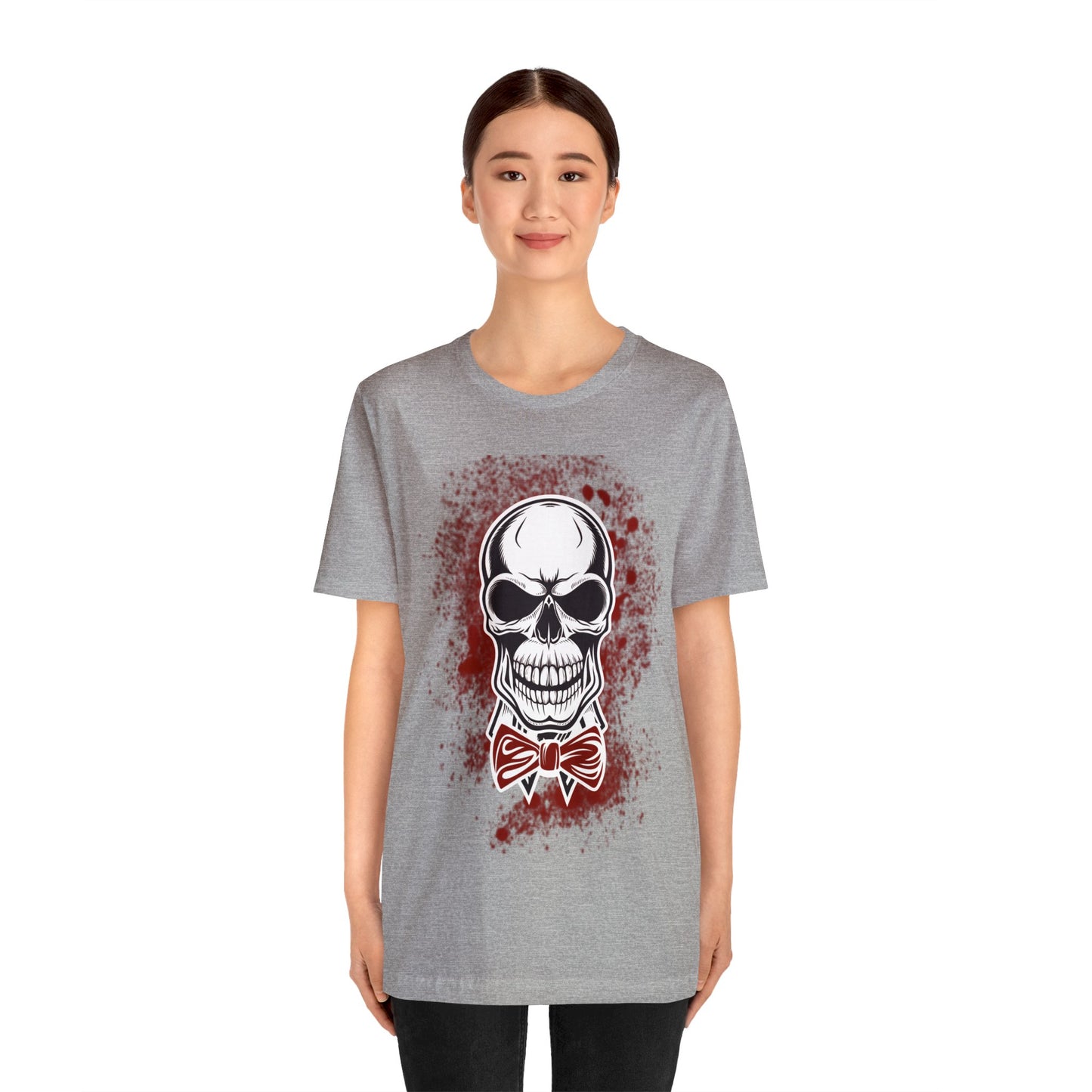 Skull with BowTie - Graphic T Shirt For Men and Women