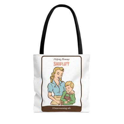 Helping Mommy Shoplift - Funny Tote Bag