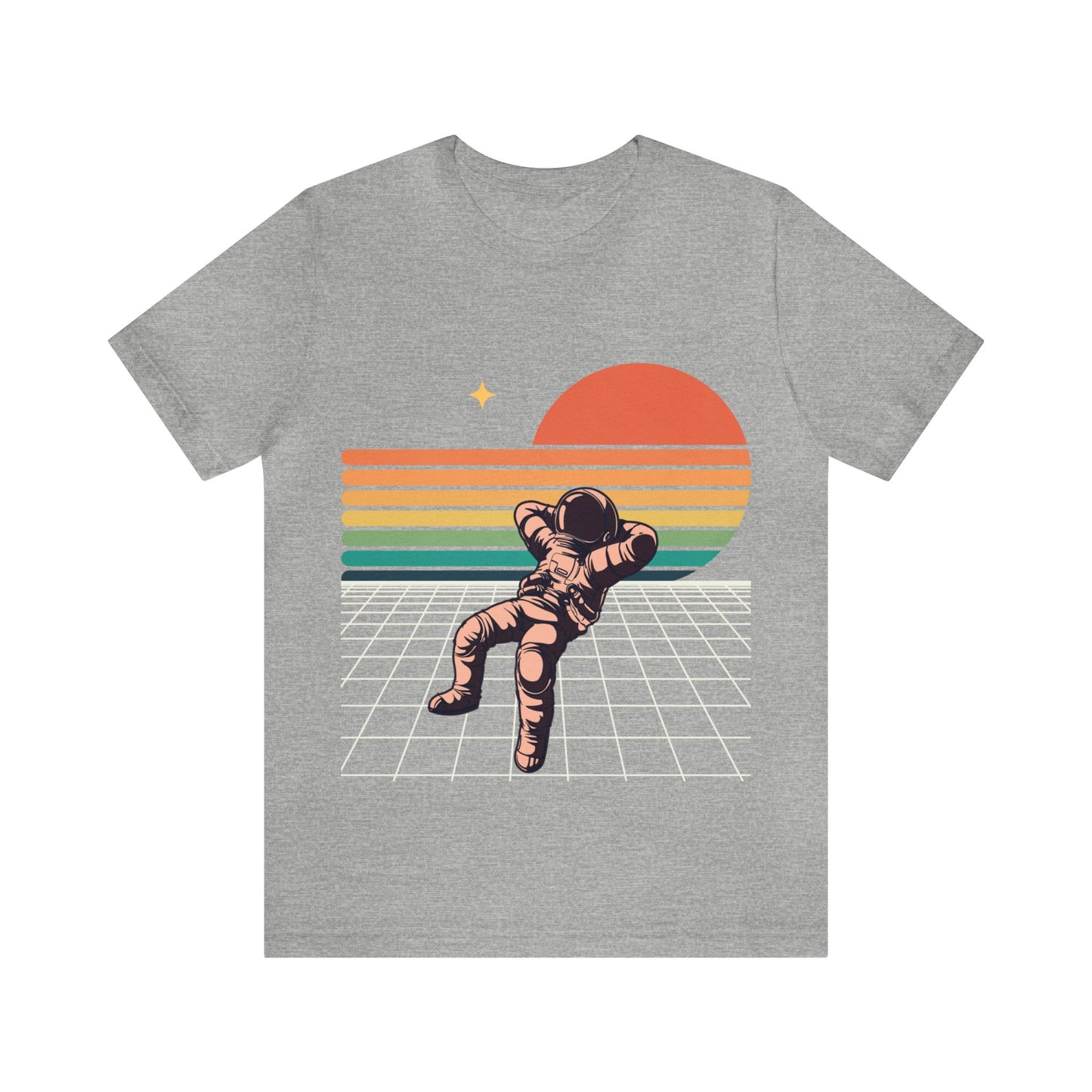 Astronaut Chilling On Sunset - Graphic T Shirt For Men and Women