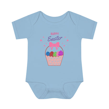 Cute Happy Easter Day Easter Egg Basket Kids Shirt