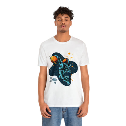 Astronaut Dunking On Saturn - Graphic T Shirt For Men and Women